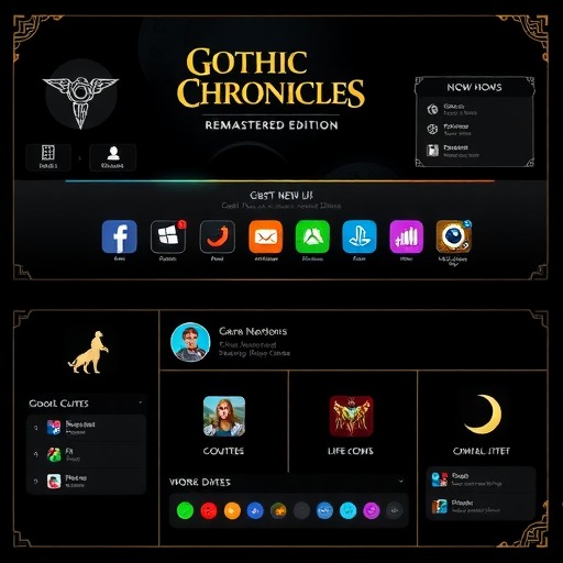 《哥特王朝：重制版》新版UI界面公开：更