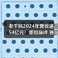 老干妈2024年营收逼近54亿元！重回巅峰 稳居行业第一（图2）