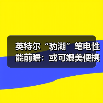 英特尔“豹湖”笔电性能前瞻：或可媲美便携版PS6？（图3）