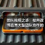 团队规模之惑：樱井政博直言大型团队协作的沮丧真相 - 文章配图