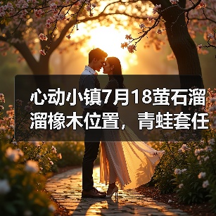 心动小镇7月18萤石溜溜橡木位置，青蛙套任务勿忘 - 文章配图