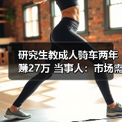 研究生教成人骑车两年赚27万 当事人:市场需求大(图4) 研究生教成人骑车两年赚27万 当事人:市场需求大(图4)