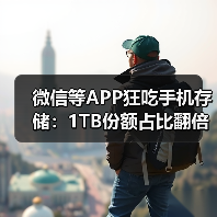微信等APP狂吃手机存储:1TB份额占比翻倍 64GB要绝迹了(图3) 微信等APP狂吃手机存储:1TB份额占比翻倍 64GB要绝迹了(图3)