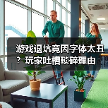 游戏退坑竟因字体太丑？玩家吐槽琐碎理由（图2）