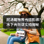 阿汤哥跨界当摄影师？水下光剑战实拍揭秘（图2）
