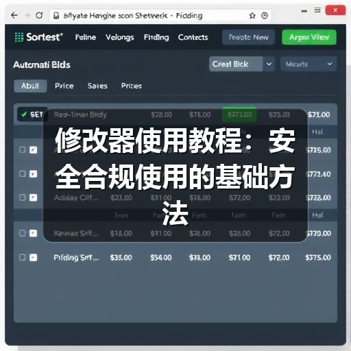 修改器使用教程:安全合规使用的基础方法与注意事项
