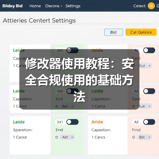 修改器使用教程:安全合规使用的基础方法与注意事项